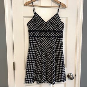 Altered State Floral daisy eyelet dress blue with white flowers sz XL